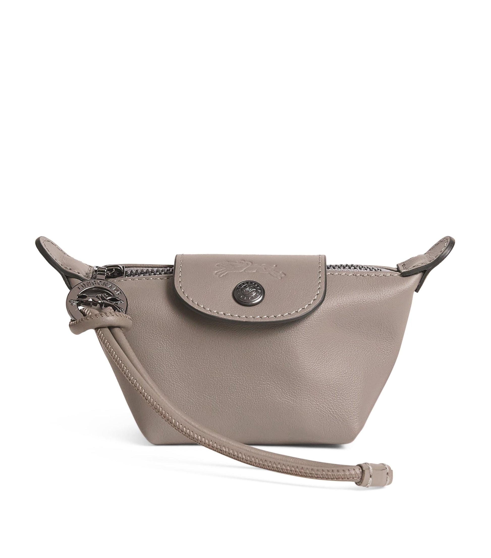 Longchamp Grey Leather Le Pliage Xtra Coin Purse