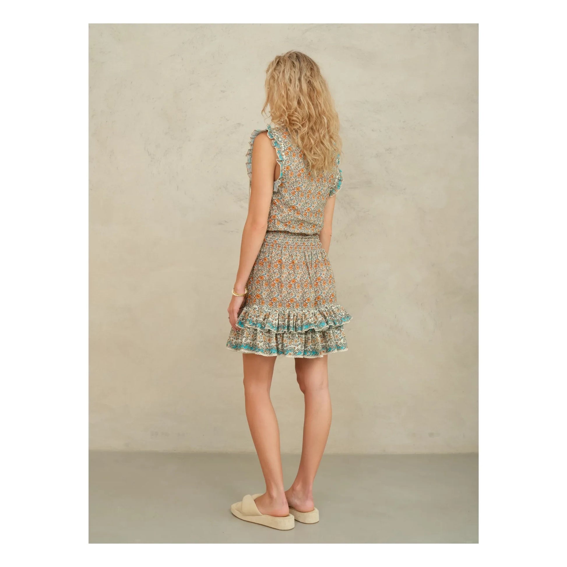 M.A.B.E. - Jaci Cotton Dress | Orange