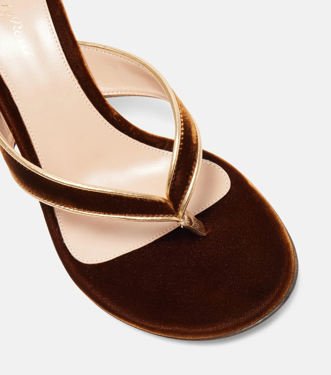 Gianvito Rossi - Calypso 70 velvet thong sandals