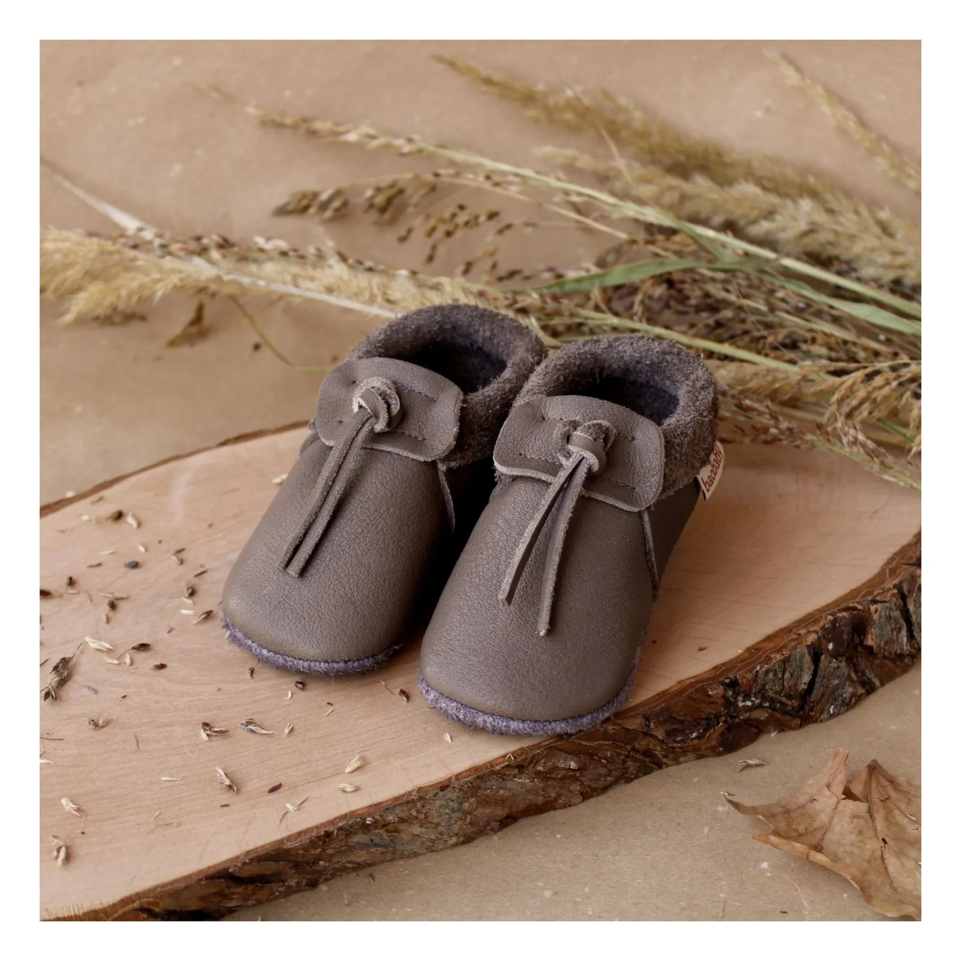 Baobaby - Leather slippers | Mocha
