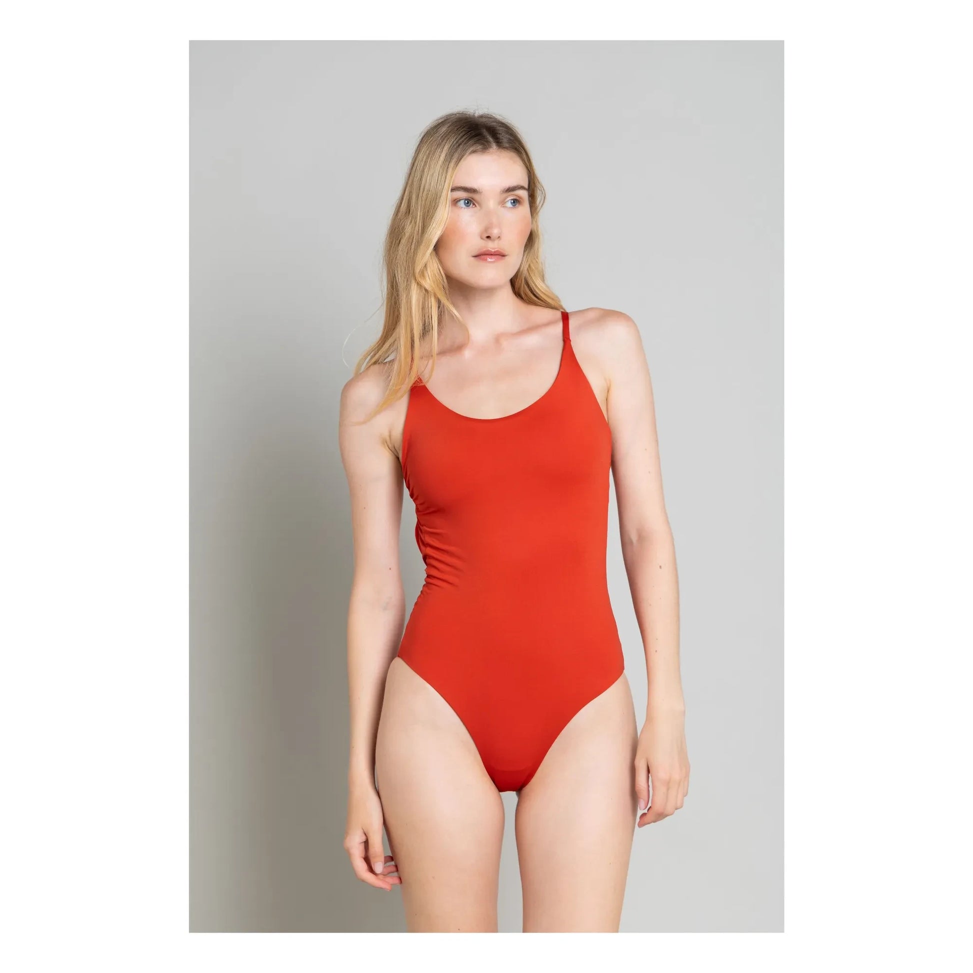 Smallable Woman - Amy 1 Piece Cross Back Swimsuit | Brick red