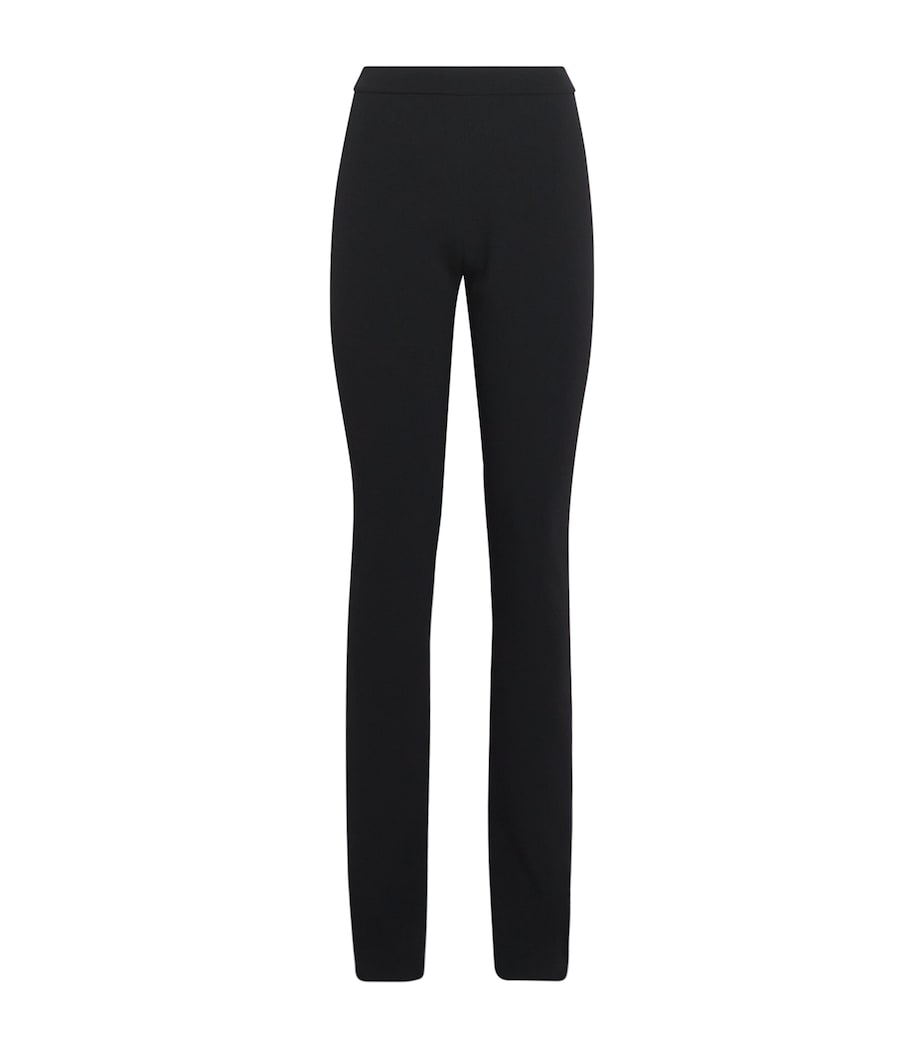 Stella McCartney Black Zipped Skinny Leggings