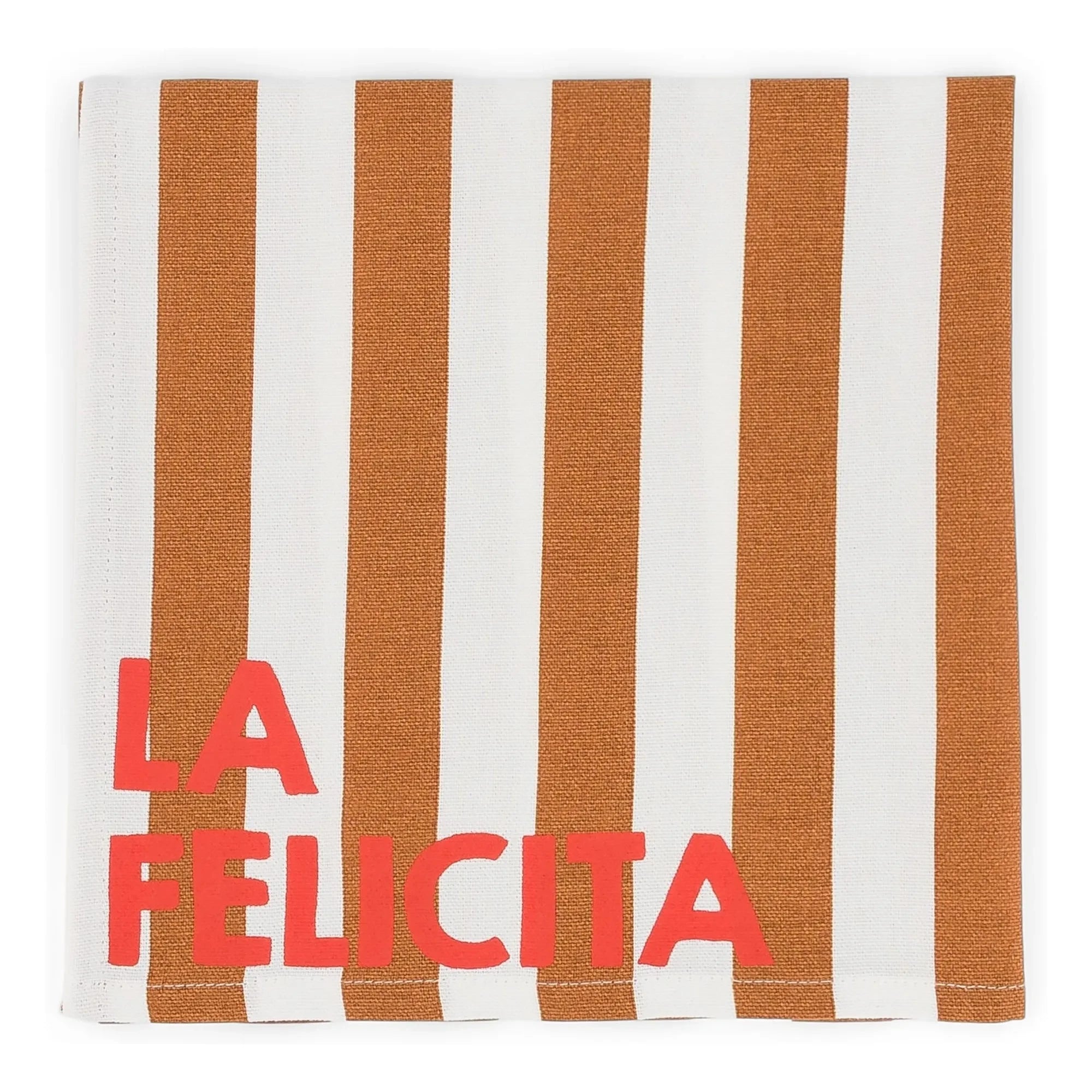 Rose in April - Joséphine La Felicita napkins - Set of 2 | Caramel