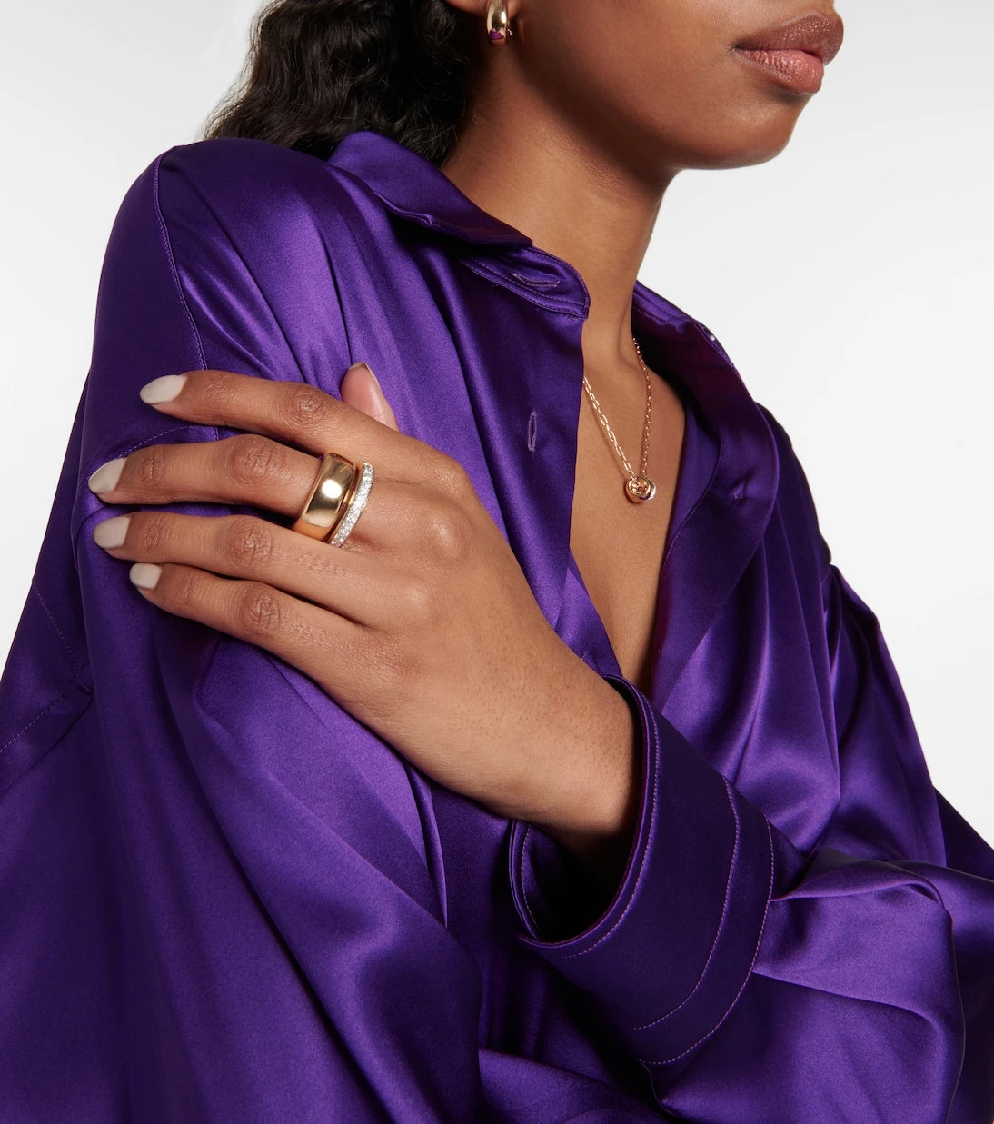 Pomellato - Iconica 18kt gold ring with diamonds