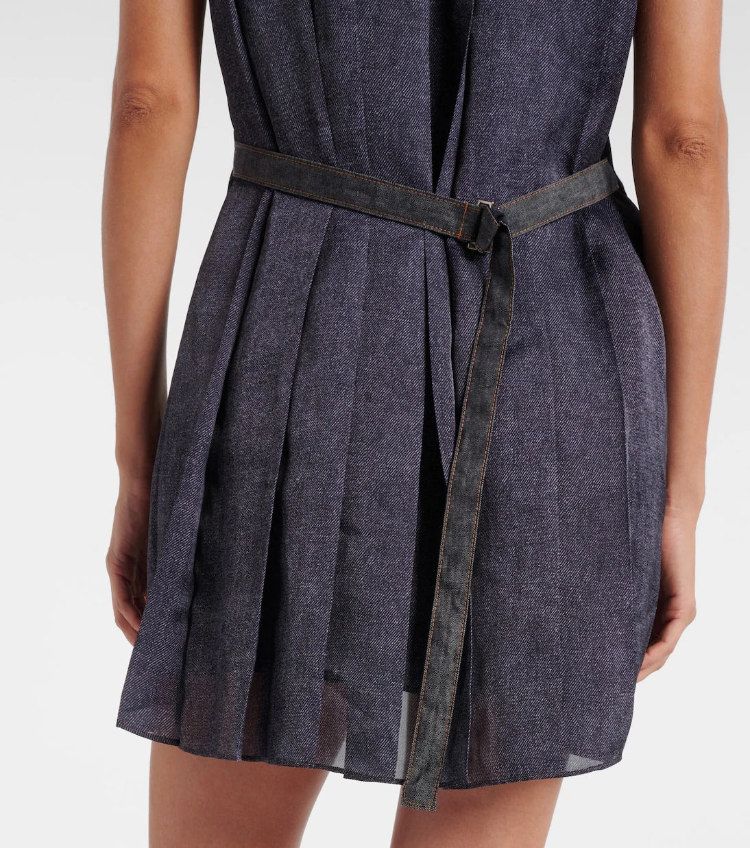 Sacai - Knitted cotton minidress