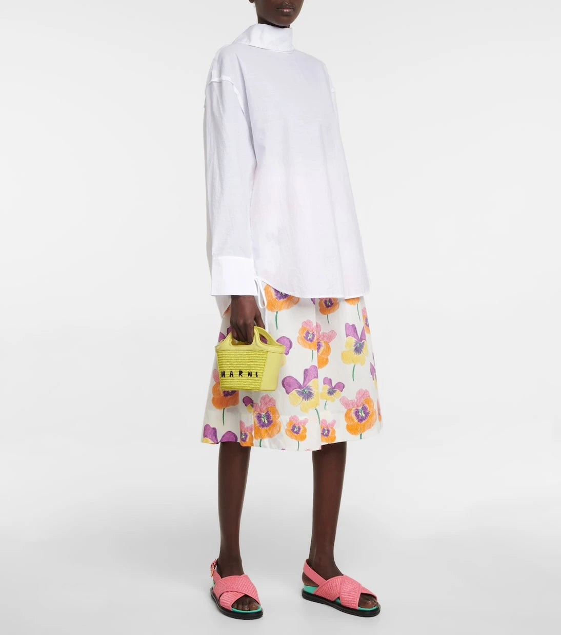 Marni - Fussbett raffia sandals
