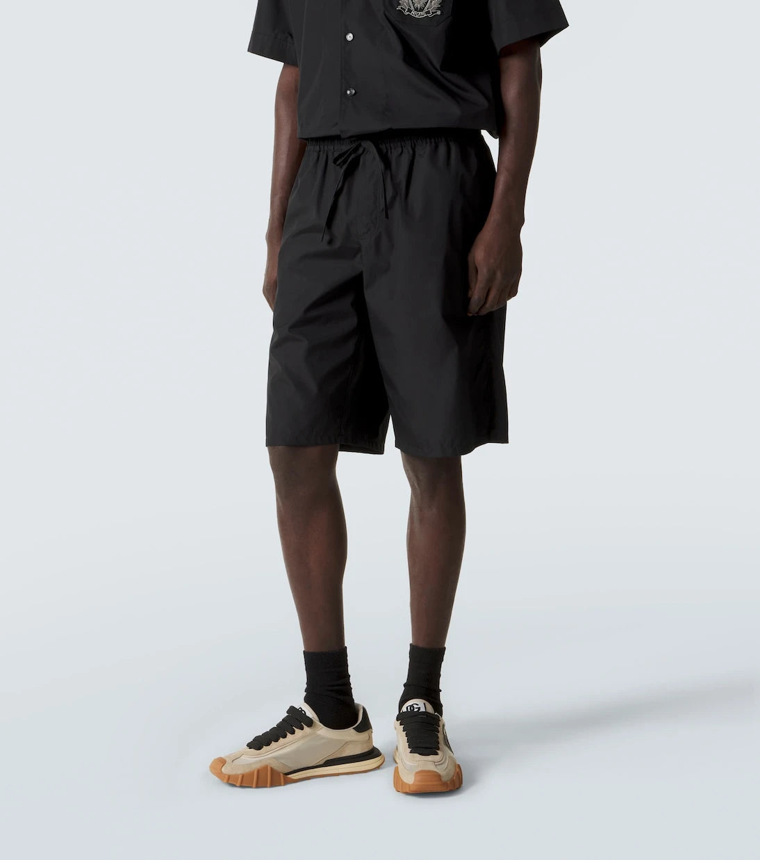 Dolce&Gabbana - Vanity cotton poplin Bermuda shorts