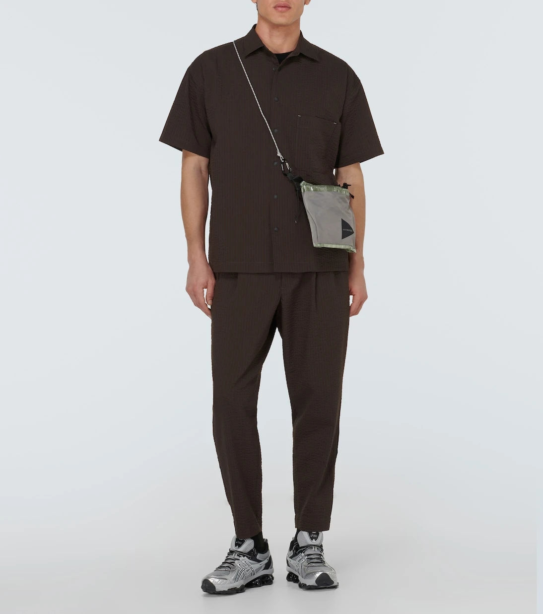 And Wander - Seersucker straight pants