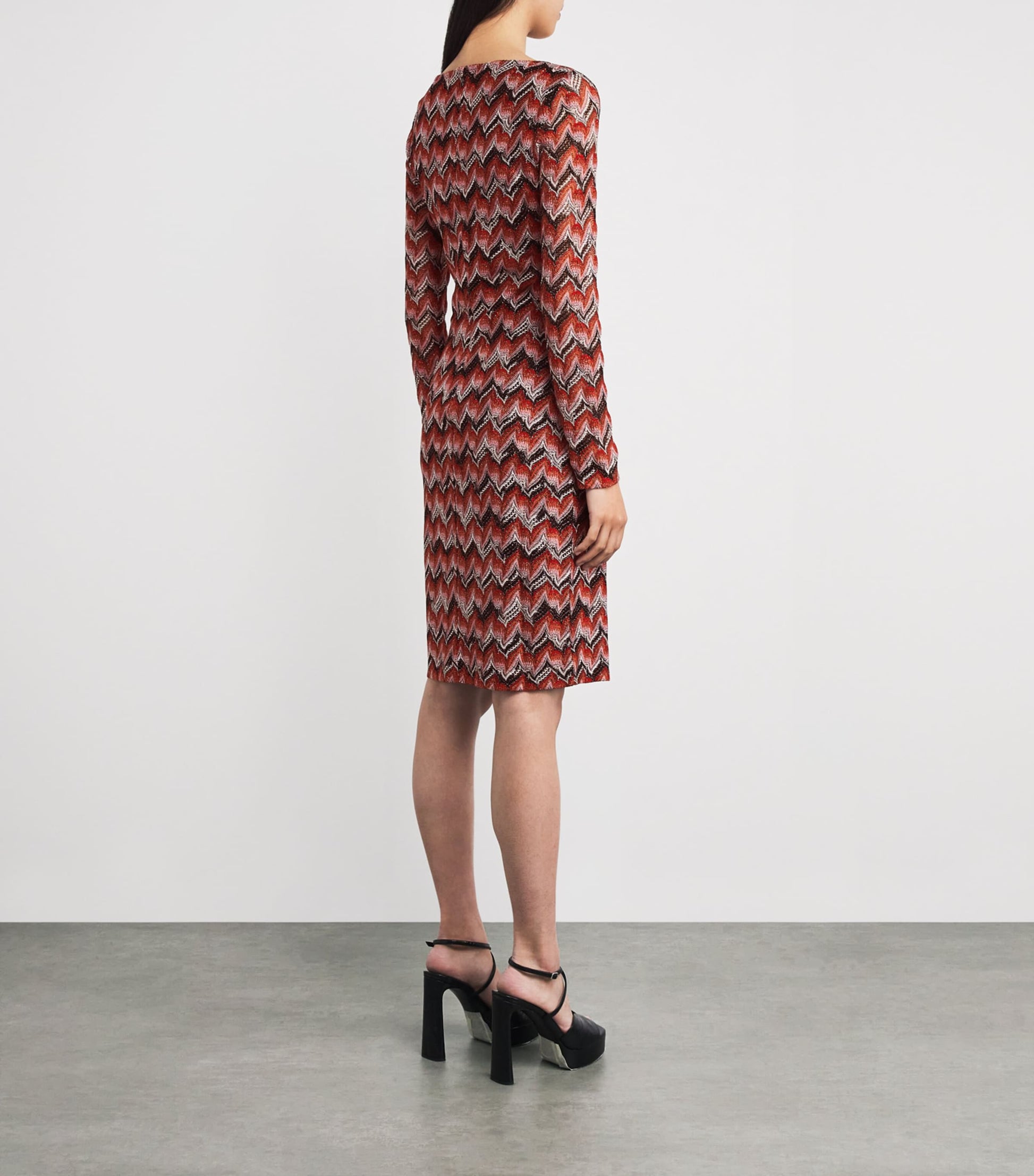 Missoni Red Zigzag Midi Dress