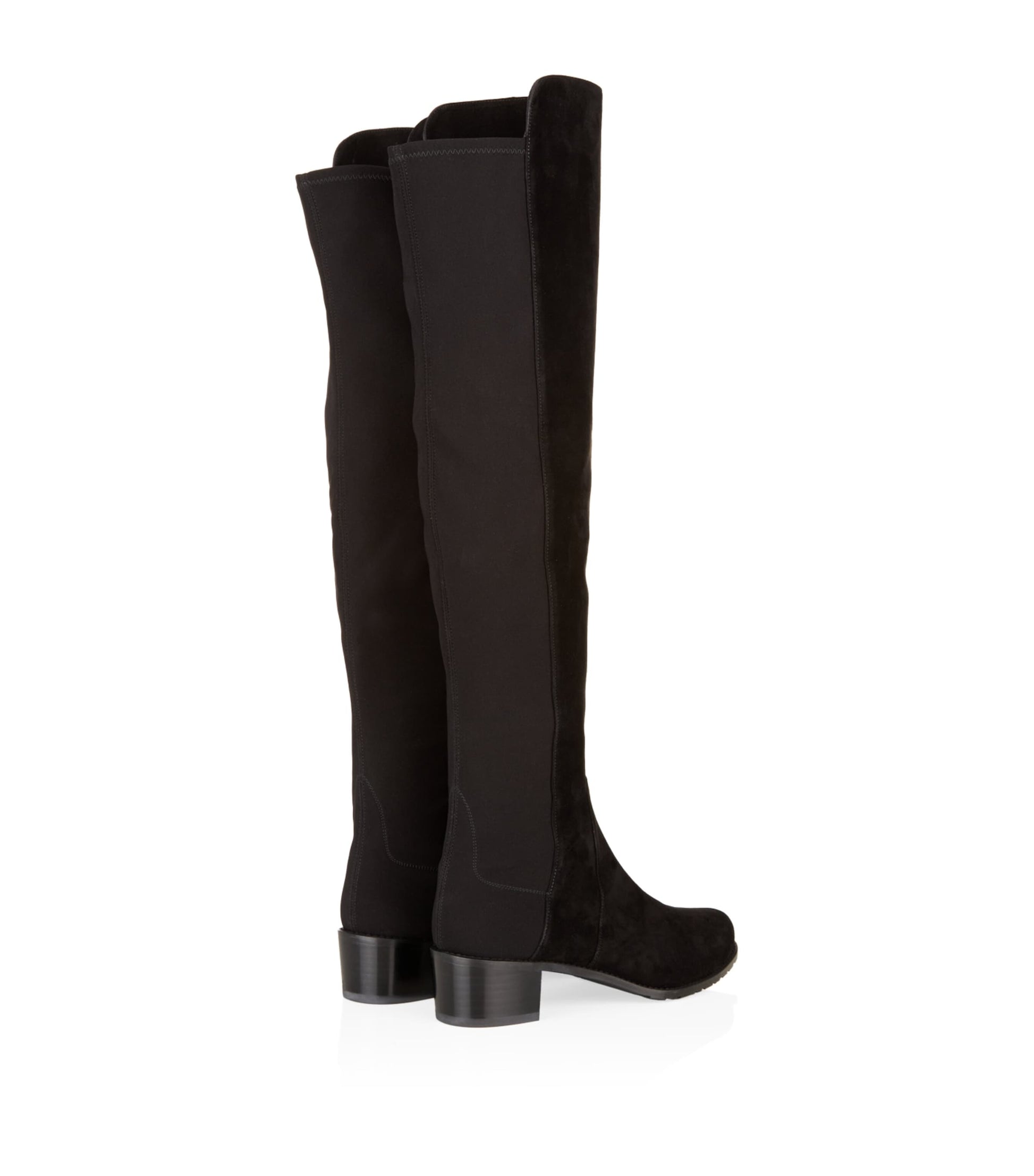Stuart Weitzman Black Suede Reserve Over-The-Knee Boots 40