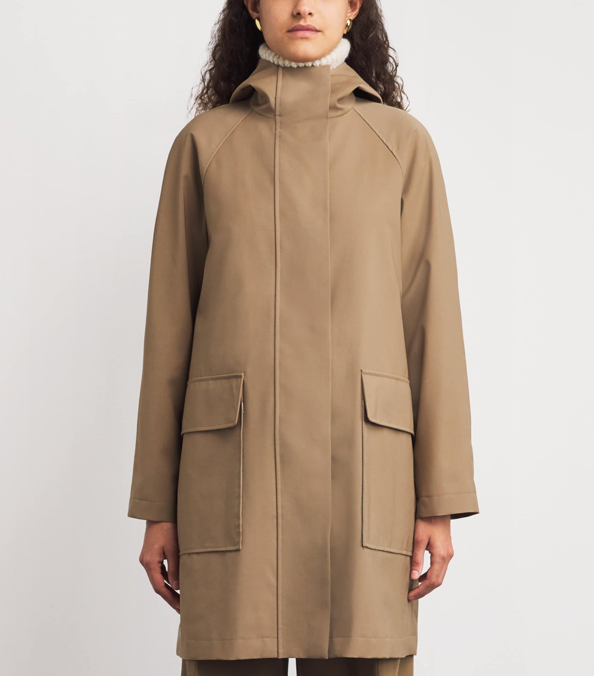 Eleventy Beige Hooded Parka