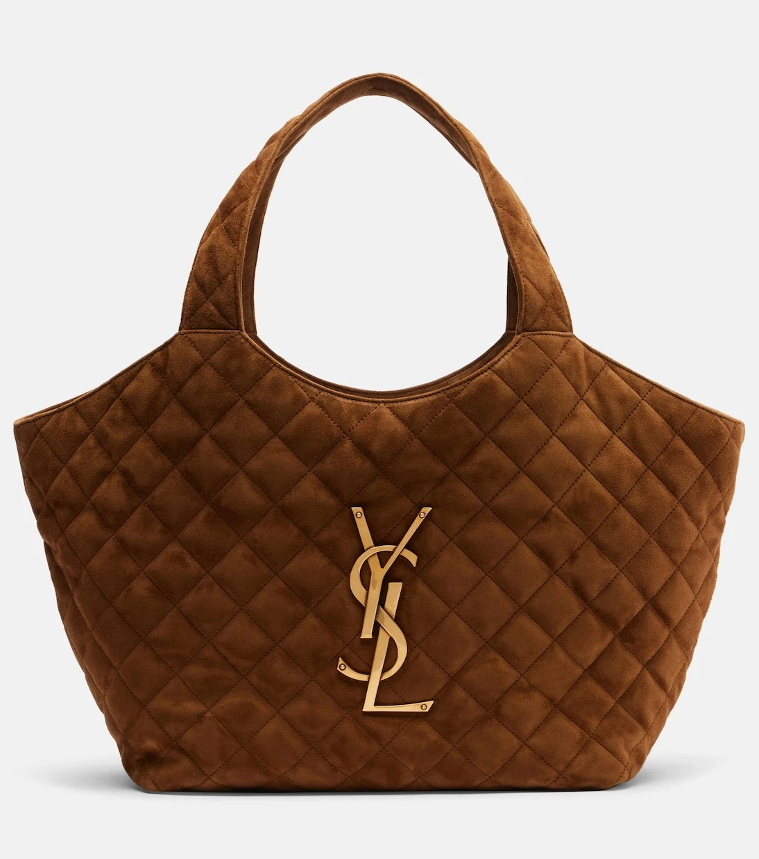 Saint Laurent - Icare Cassandre Medium suede tote bag