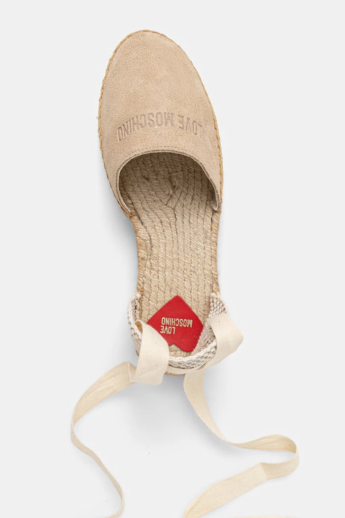 Love Moschino süet kadın espadril