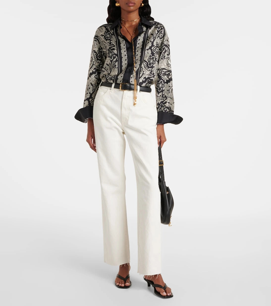 Nili Lotan - Calla high-rise cropped straight jeans