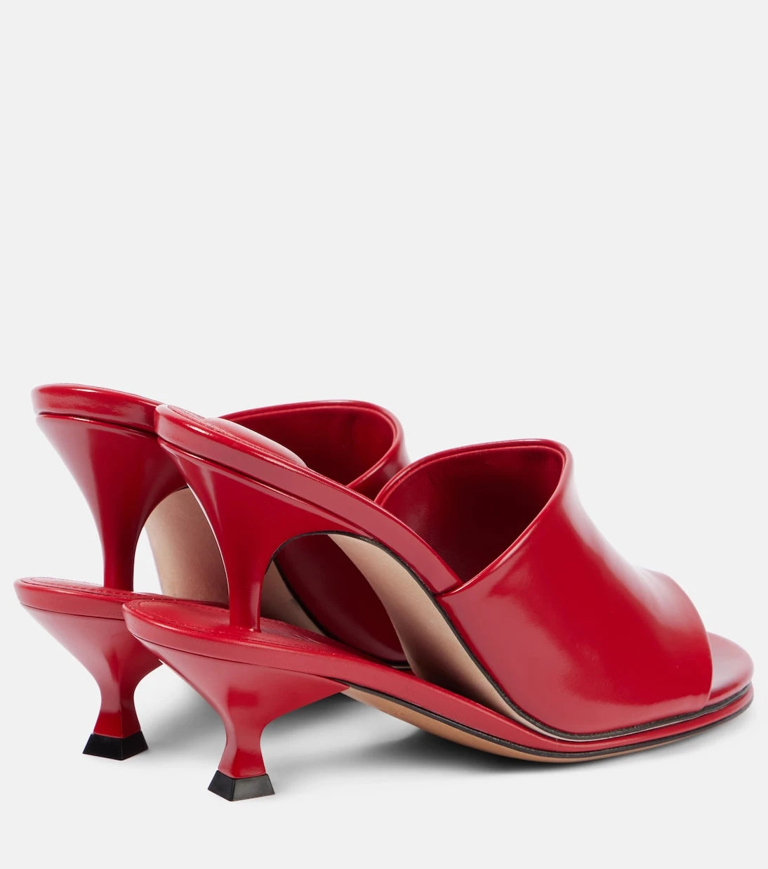 Jacquemus - Les Doubles Mules leather mules