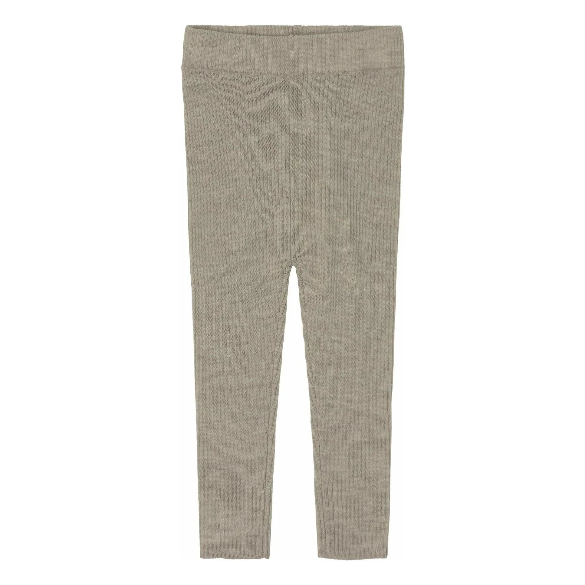 FUB - Plain Merino Wool Legging | Heather beige