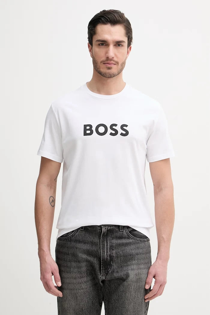 BOSS erkek pamuklu T-Shirt RN