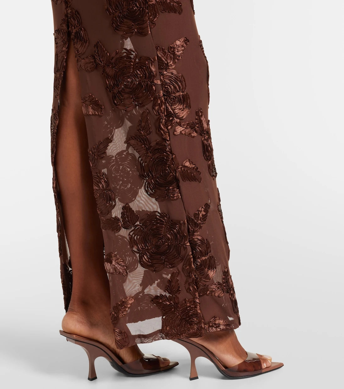 Rotate - Tasha embroidered off-shoulder maxi dress