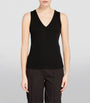 ME+EM Black V-Neck Ribbed Ultimate Vest