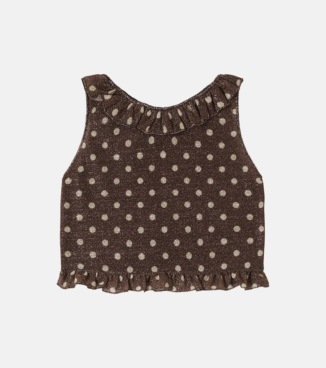 Oséree Kids - Osemini Lumière polka-dot ruffled top