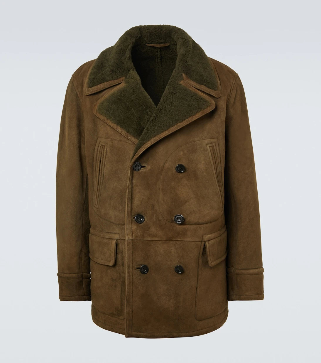 Ralph Lauren Purple Label - Shearling-lined suede jacket
