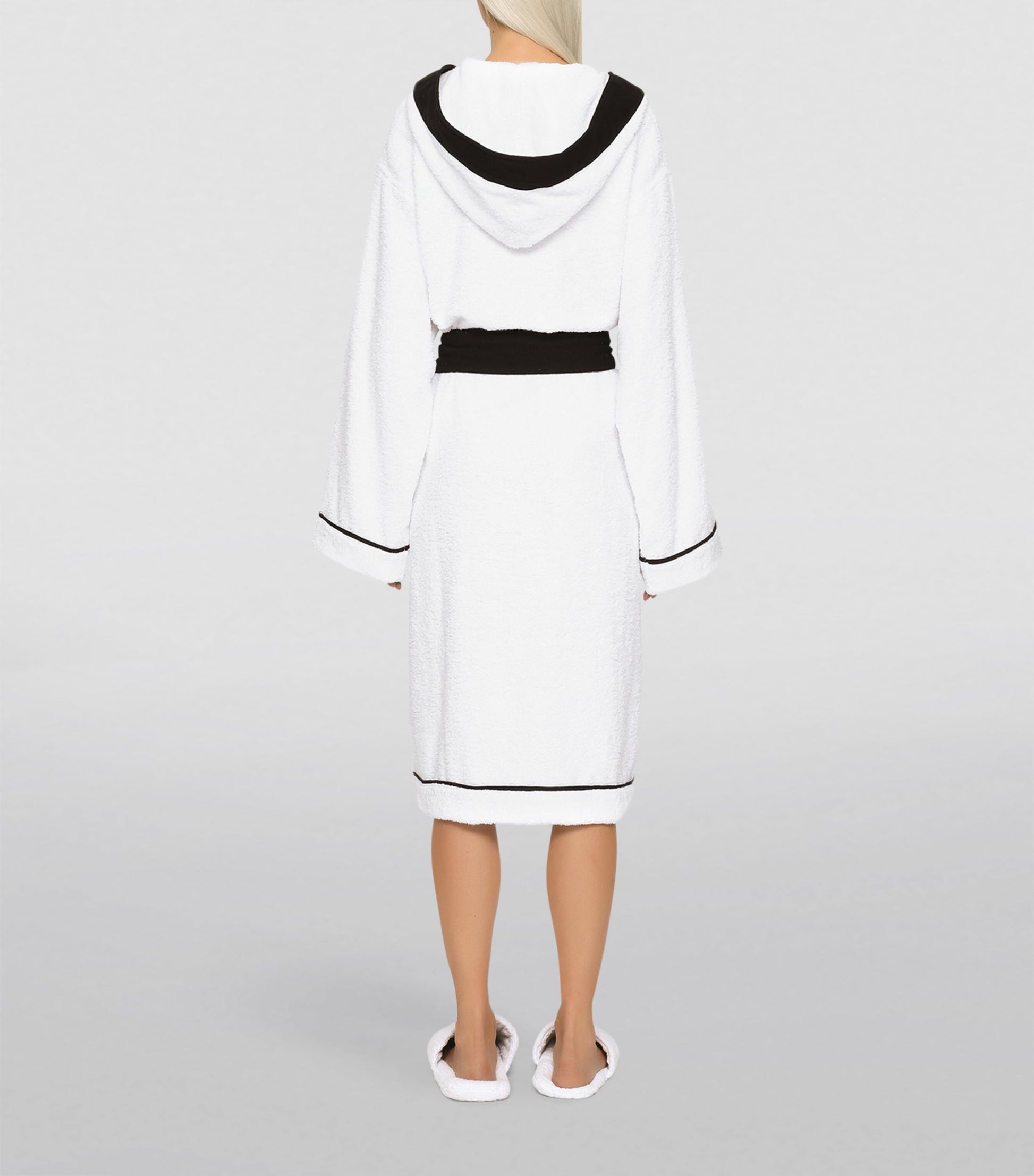 Dolce & Gabbana Casa Terry Cotton DG Logo Robe