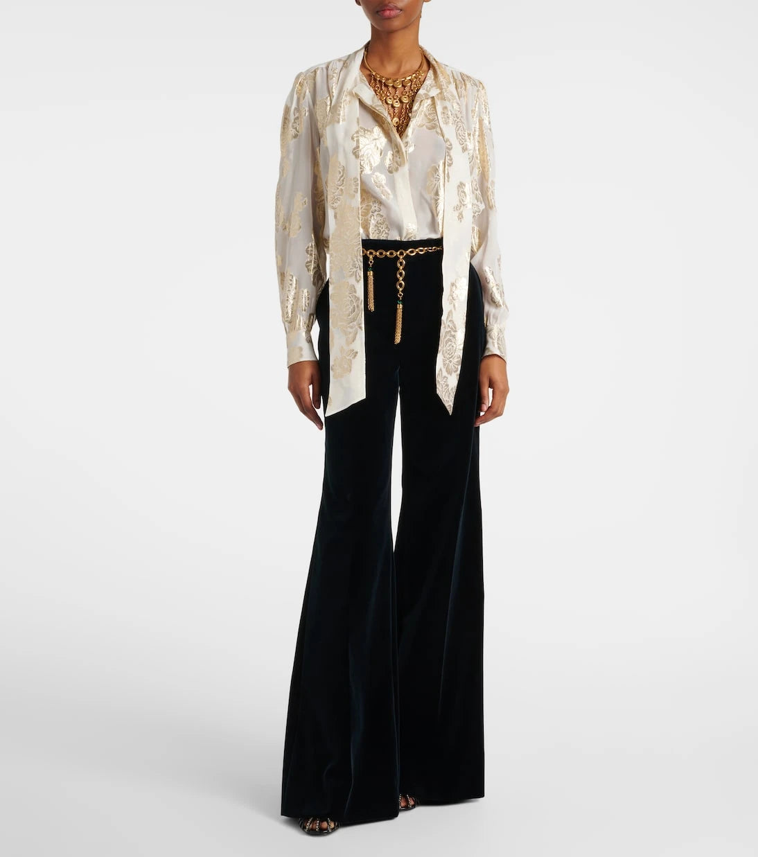 Chloé - Leonie embellished leather pumps
