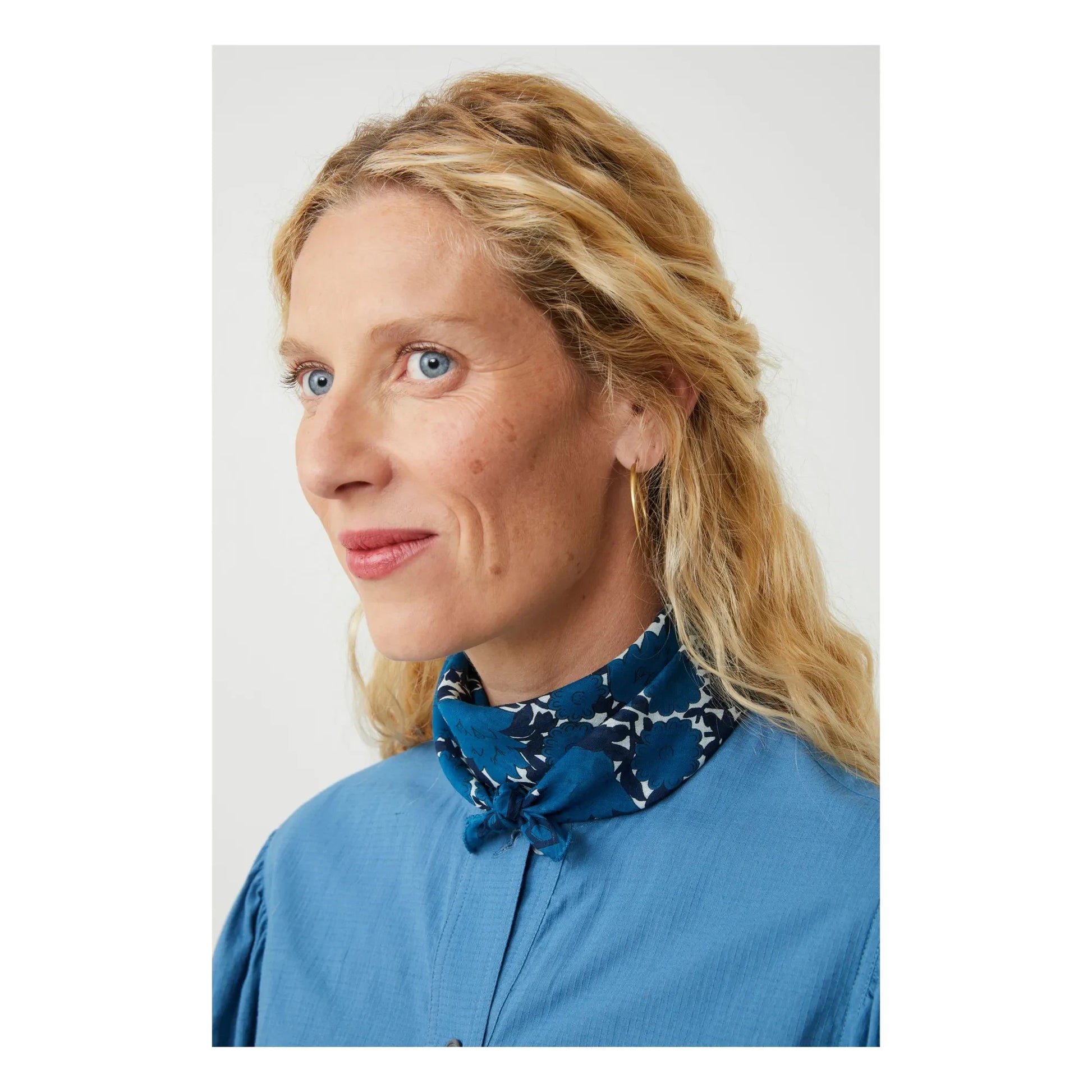 Moismont - Ajmer scarf N°791 Cotton | Indigo