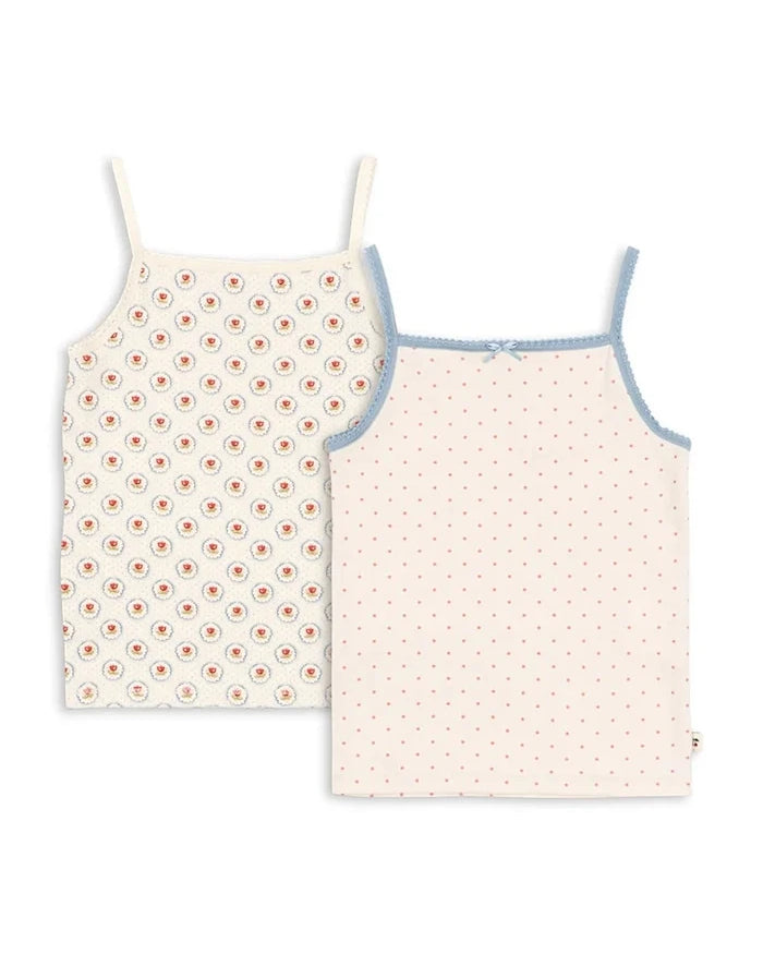 Konges Sløjd BASIC 2 PACK STRAP TOPS GOTS (2 adet)