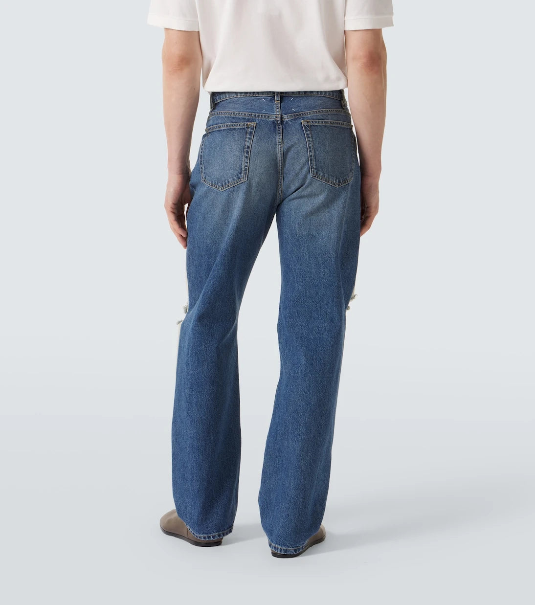 Maison Margiela - Distressed straight jeans