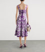 Dolce & Gabbana Multi Silk Majolica Print Midi Dress