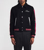AMIRI Black Wool-Blend Bones Varsity Jacket