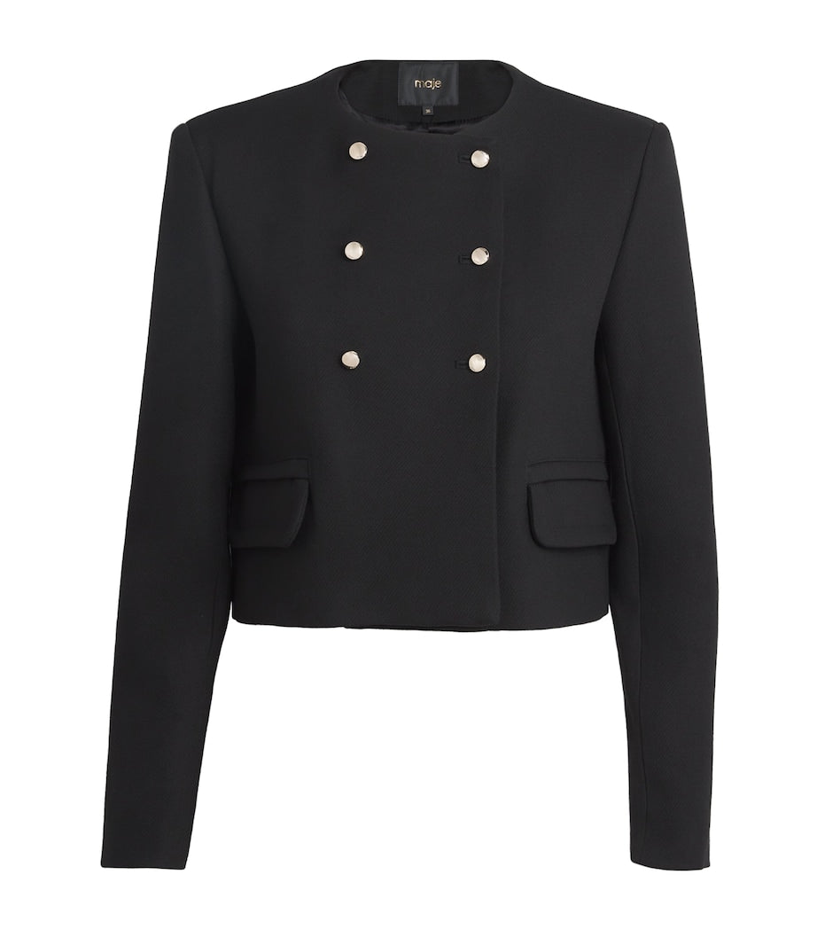 Black Cropped Spencer Jacket