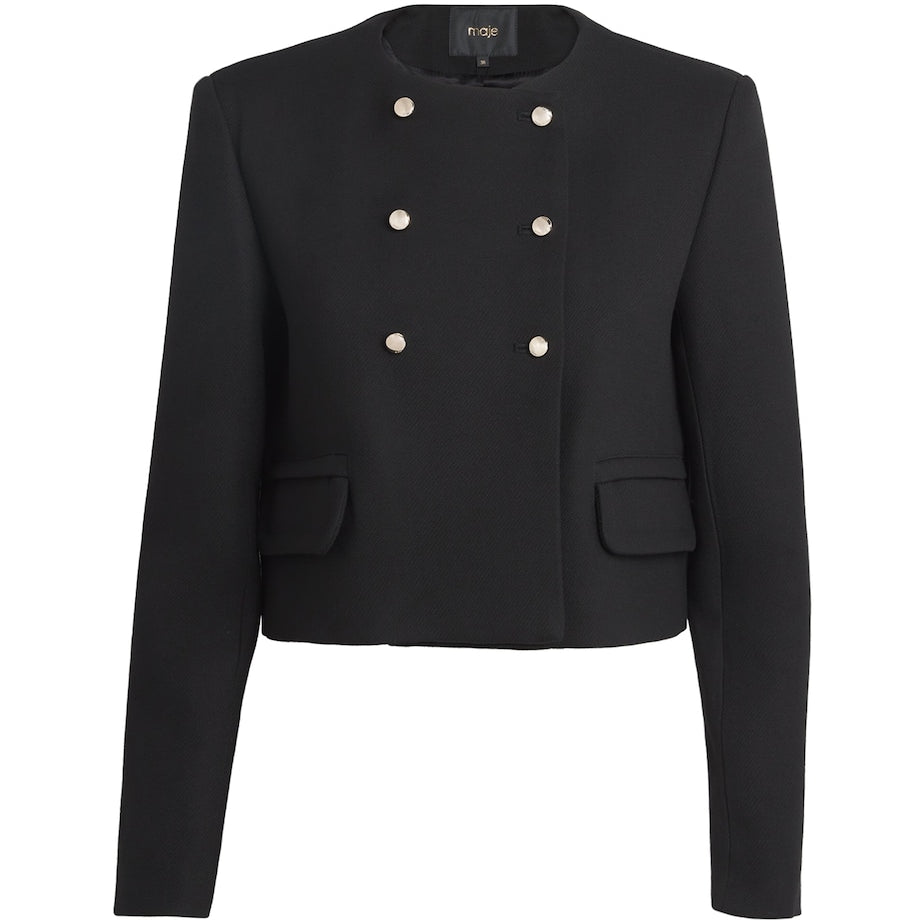 Black Cropped Spencer Jacket