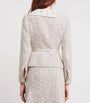 Huishan Zhang Pink Tweed Embellished Goldie Jacket