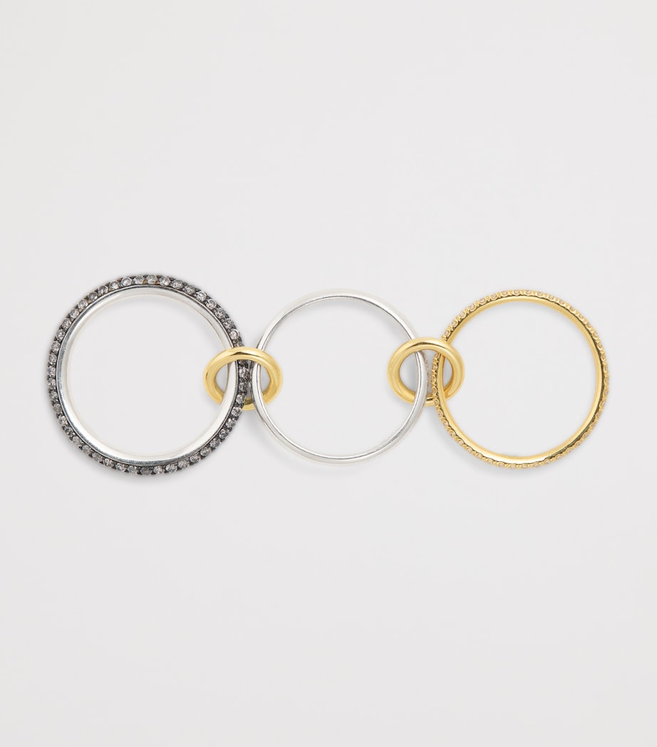 Mixed Gold and Diamond Scorpio Ring