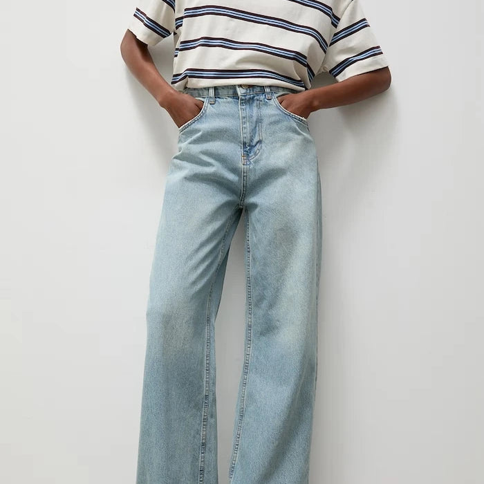 Answear.LAB wide leg kadın jean