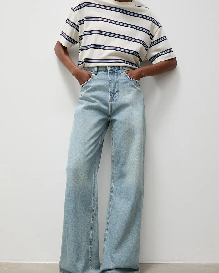 Answear.LAB wide leg kadın jean