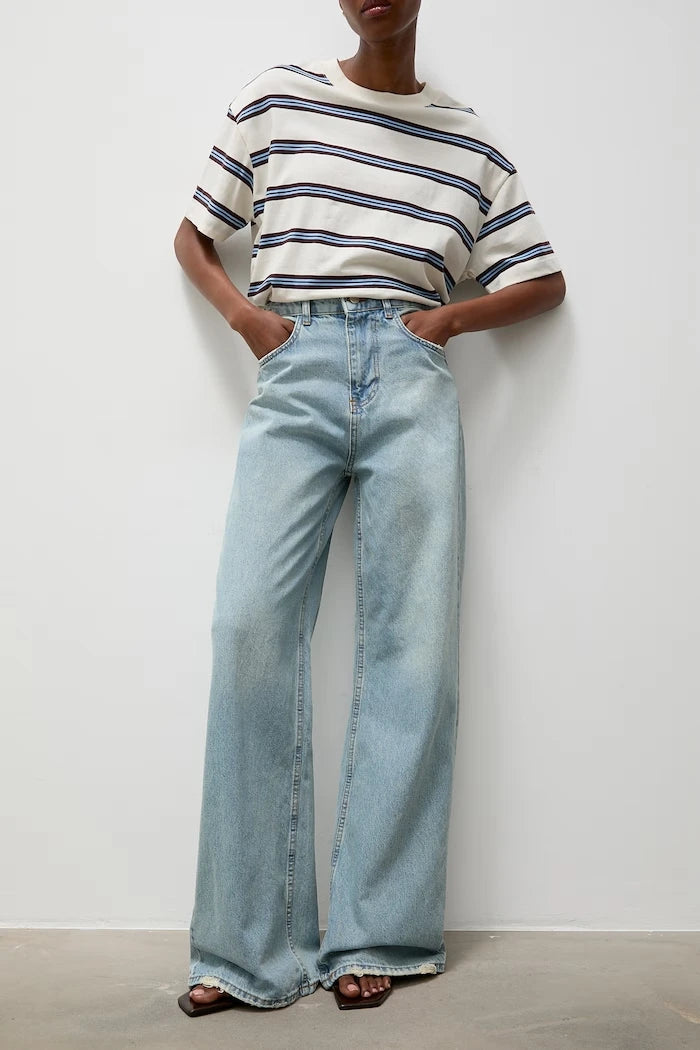 Answear.LAB wide leg kadın jean