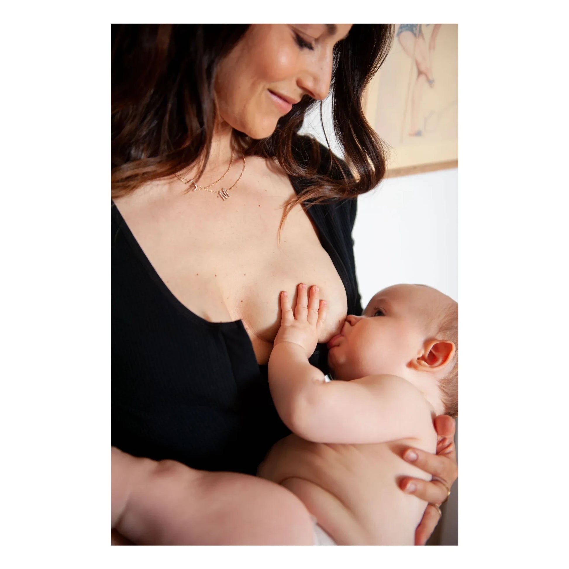 Mama Hangs - Nursing bodysuit | Black