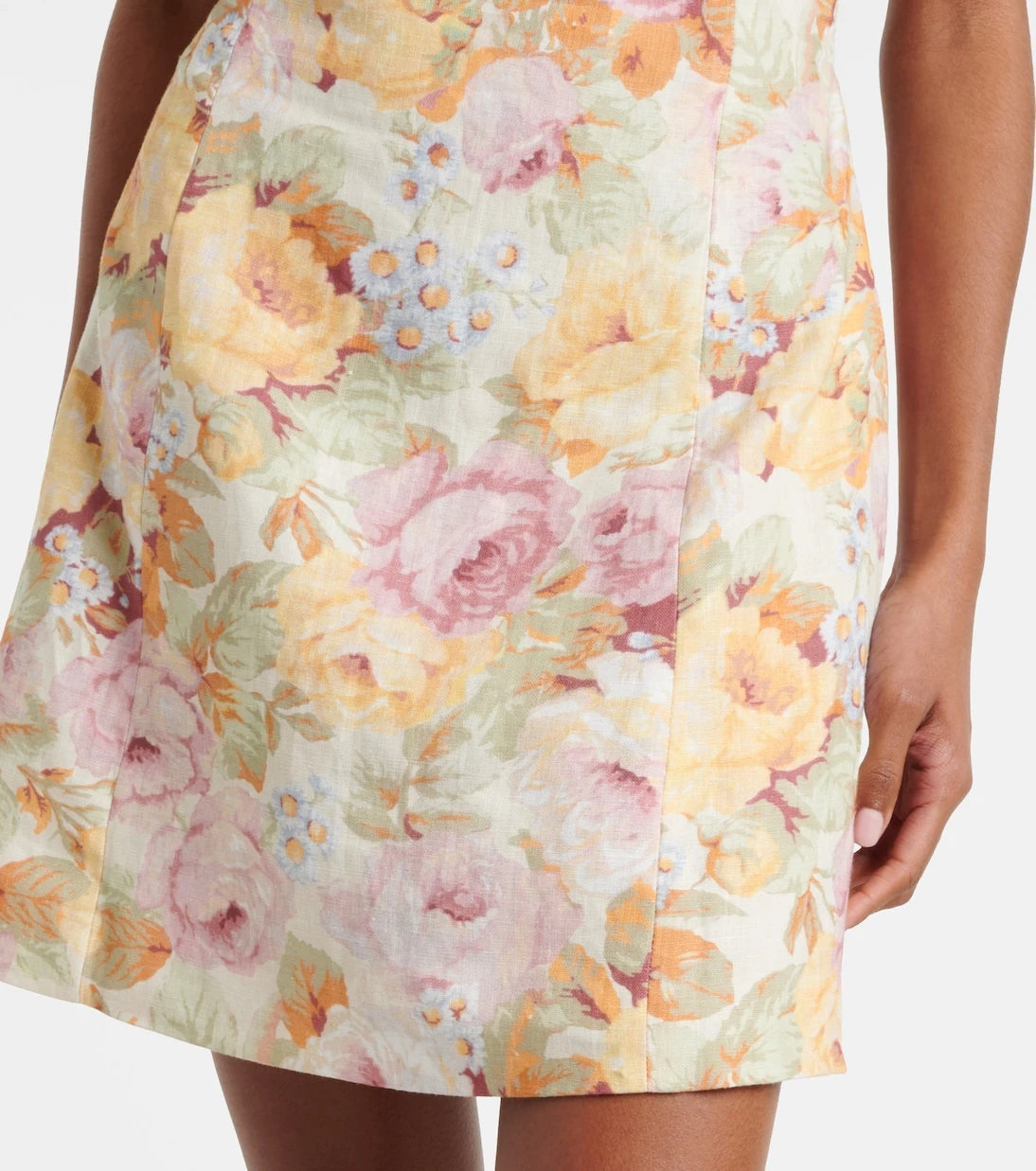 Faithfull - Sofia floral linen minidress