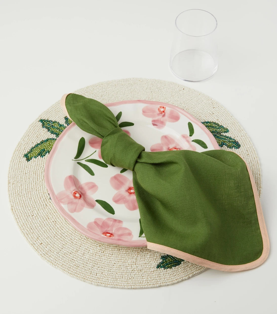 Les-Ottomans - Palms set of 2 beaded placemats