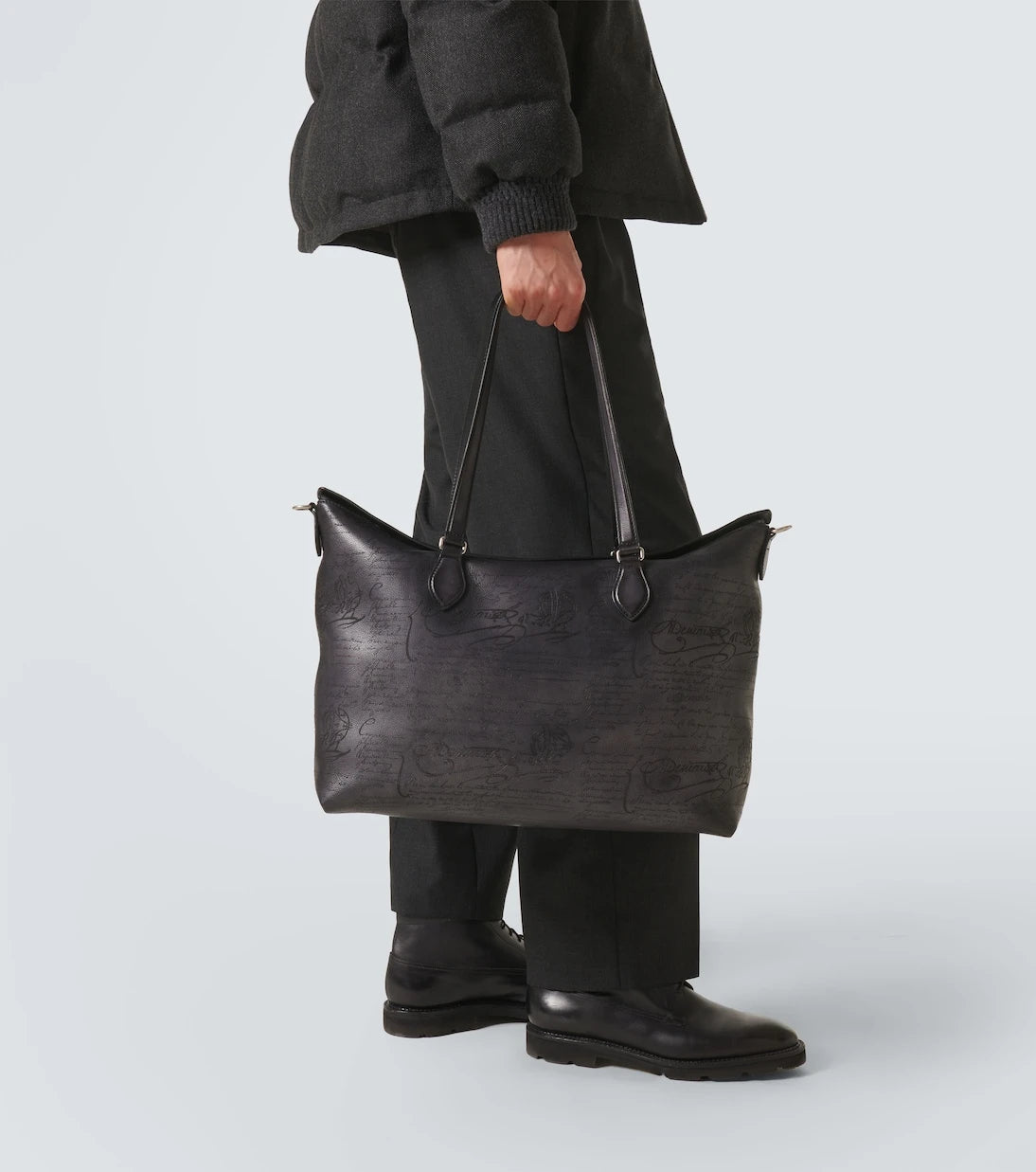 Berluti - Late Hour Scritto leather tote bag
