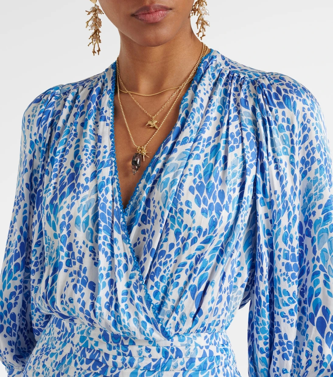 Poupette St Barth - Colleen printed shirred minidress