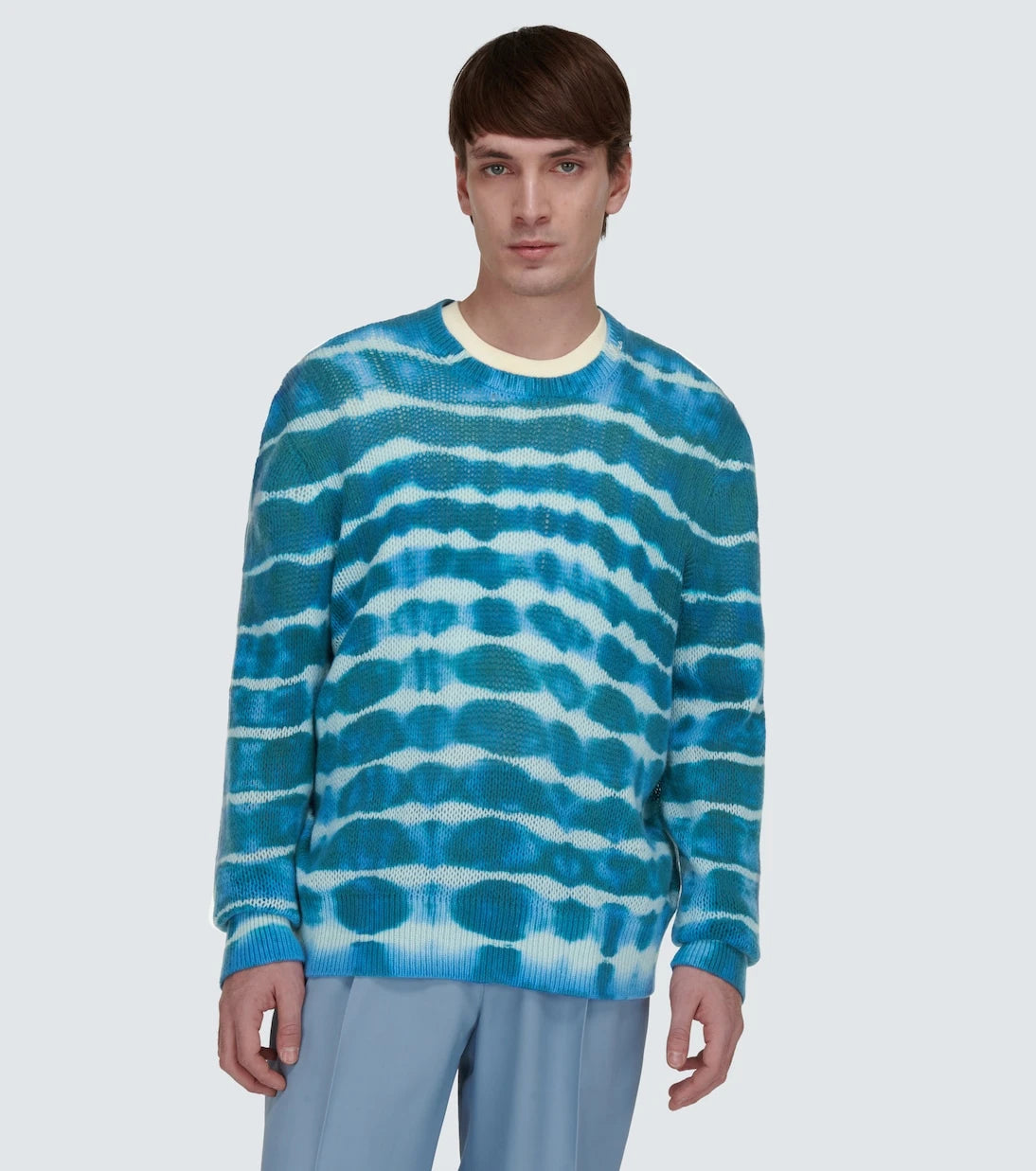Amiri - Tie-dye cashmere and wool sweater