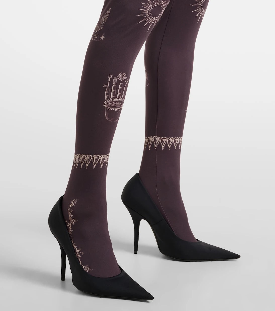 Marine Serre - Printed jersey tights