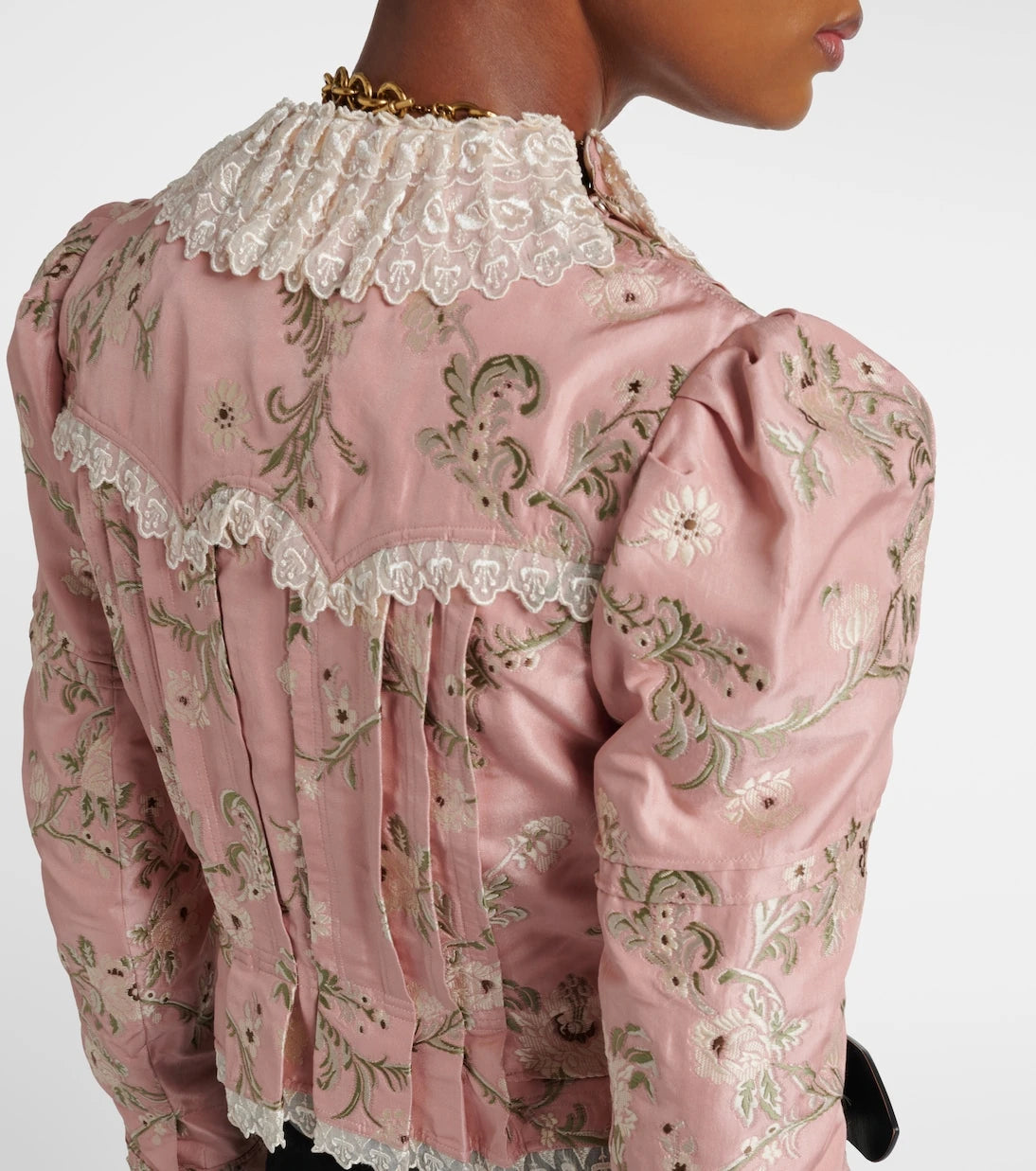 Chloé - Silk-blend taffeta jacquard jacket