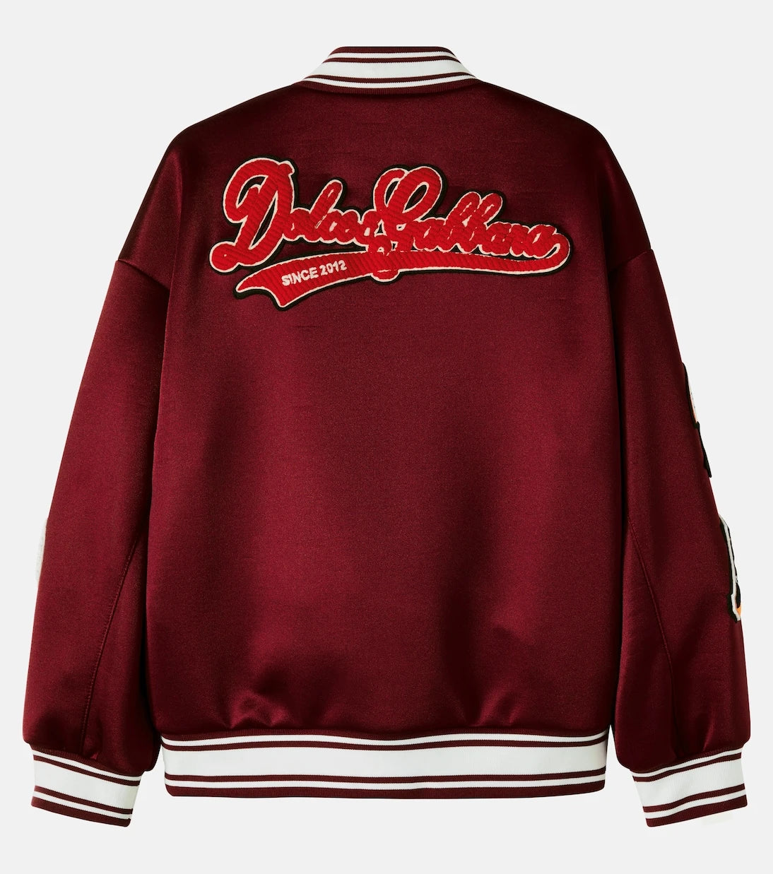 Dolce&Gabbana Kids - DG patch-appliqué varsity jacket