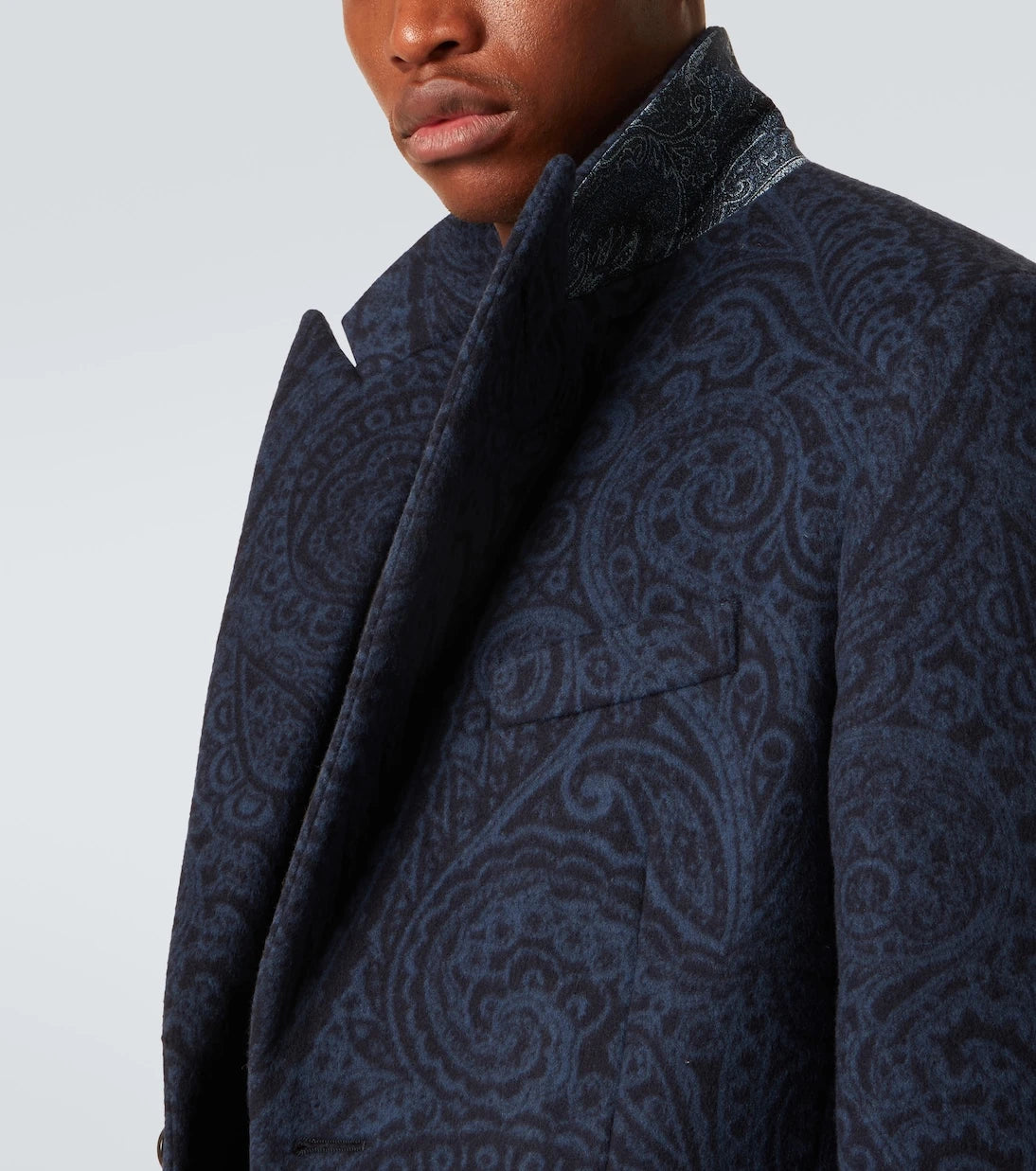 Etro - Paisley wool and cashmere jacquard coat