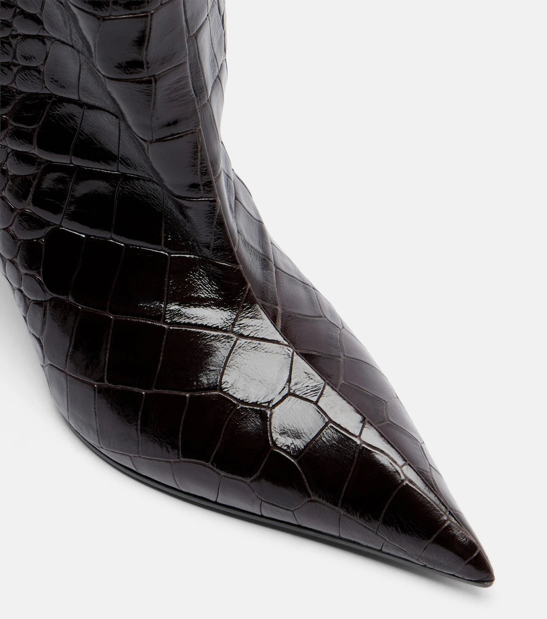The Attico - Lea croc-effect leather knee-high boots